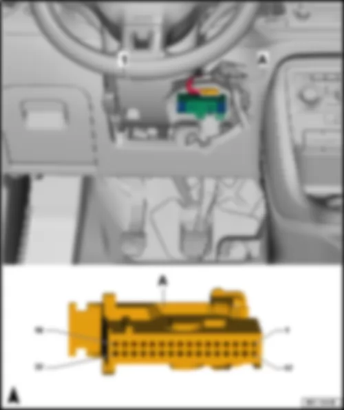 VW PASSAT CC 2017 Диагностический интерфейс шин данных J533