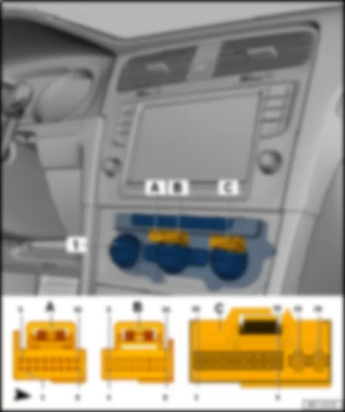VW PASSAT CC 2013 Climatronic control unit J255