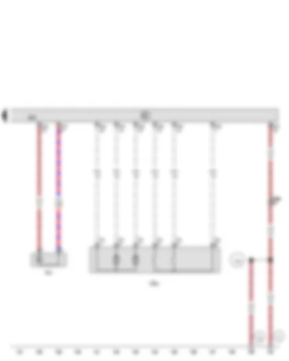Wiring Diagram  VW PASSAT 2014 - Rear driver side door control unit - Rear left door lock unit - Rear left door warning lamp