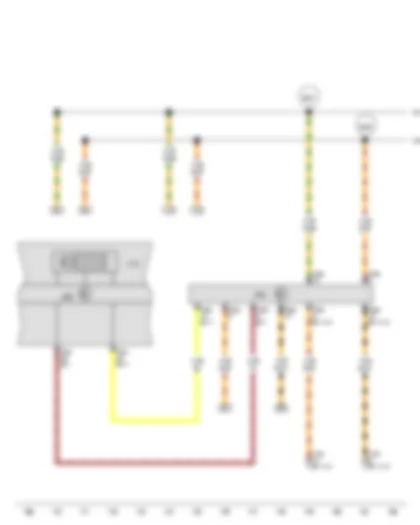 Wiring Diagram  VW PASSAT 2013 - Control unit in dash panel insert - Data bus diagnostic interface