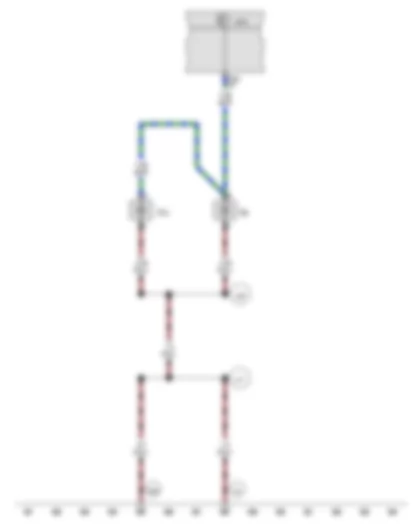 Wiring Diagram  VW PASSAT 2013 - Left footwell light - Right footwell light