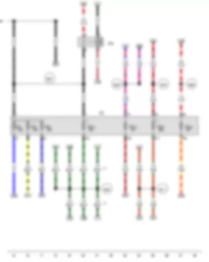 Wiring Diagram  VW PASSAT 2014 - Terminal 15 voltage supply relay - Fuse holder C