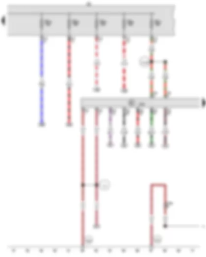 Wiring Diagram  VW PASSAT 2014 - Engine control unit - Fuse holder B