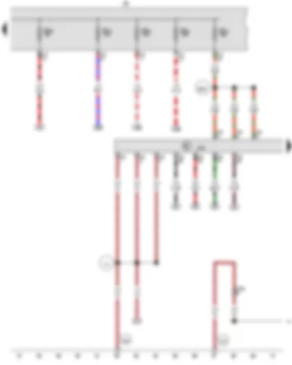 Wiring Diagram  VW PASSAT 2014 - Engine control unit - Fuse holder B