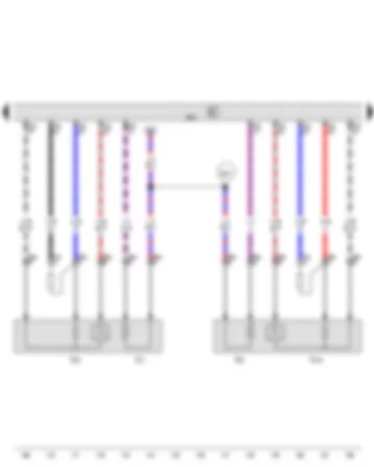 Wiring Diagram  VW PASSAT 2014 - Lambda probe - Lambda probe 2 - Engine control unit - Lambda probe heater - Lambda probe heater 2