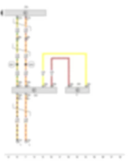 Wiring Diagram  VW PASSAT 2011 - Control unit in dash panel insert - Trailer detector control unit - Data bus diagnostic interface - Dash panel insert