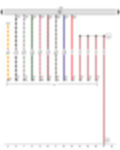 Wiring Diagram  VW PASSAT 2013 - Trailer detector control unit - Trailer socket