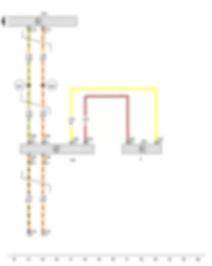 Wiring Diagram  VW PASSAT 2011 - Control unit in dash panel insert - Trailer detector control unit - Data bus diagnostic interface - Dash panel insert