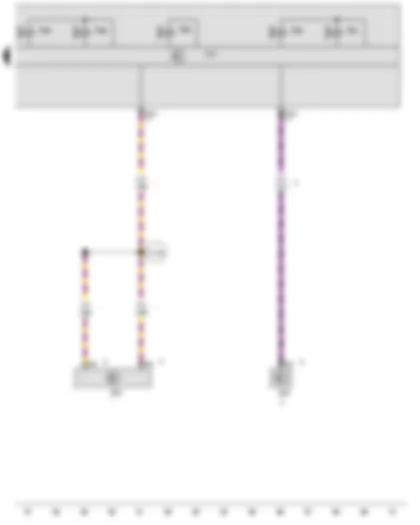 Wiring Diagram  VW PASSAT 2011 - Engine control unit - Mechatronic unit for dual clutch gearbox - Solenoid valve 1 - Solenoid valve 2 - Solenoid valve 3 - Solenoid valve 4