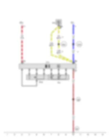 Wiring Diagram  VW PASSAT 2011 - DC/AC converter switch - Electric socket warning lamp - DC/AC converter with socket - 12 V - 230 V