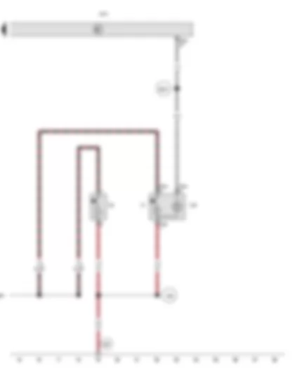 Wiring Diagram  VW PASSAT 2011 - Onboard supply control unit - Cigarette lighter illumination bulb - Cigarette lighter - Rear cigarette lighter