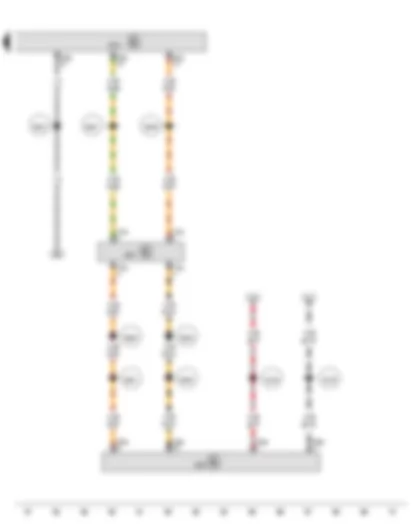 Wiring Diagram  VW PASSAT 2013 - Onboard supply control unit - Steering column electronics control unit - Data bus diagnostic interface