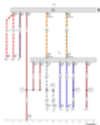 Wiring Diagram  VW PASSAT 2011 - Data bus diagnostic interface - Diagnostic connection