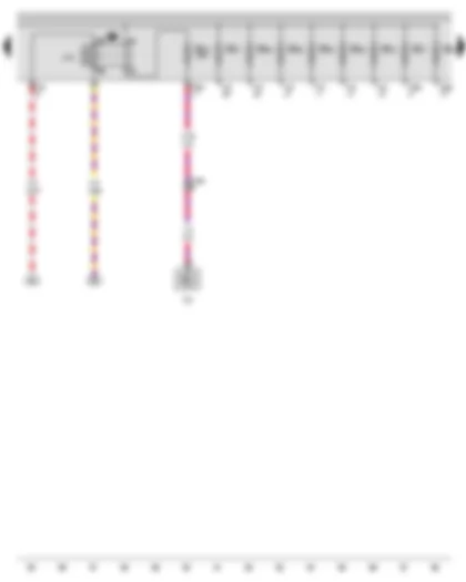 Wiring Diagram  VW PASSAT 2014 - Continued coolant circulation relay - Fuse 27 on fuse holder B - Fuse 28 on fuse holder B - Fuse 29 on fuse holder B - Fuse 38 on fuse holder B - Fuse 39 on fuse holder B - Fuse 40 on fuse holder B - Fuse 41 on fuse holder B - Fuse 43 on fuse holder B - Continued coolant circulation pump