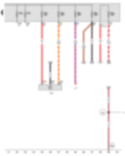 Wiring Diagram  VW PASSAT 2011 - Fuse 36 on fuse holder B - Fuse 37 on fuse holder B - Fuse 47 on fuse holder B - Fuse 48 on fuse holder B - Fuse 49 on fuse holder B - Fuse 52 on fuse holder B - Fuse 53 on fuse holder B