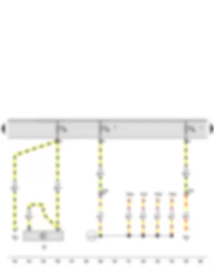 Wiring Diagram  VW PASSAT 2011 - Fuse 3 on fuse holder C