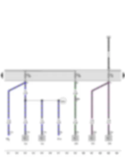 Wiring Diagram  VW PASSAT 2011 - Fuse 5 on fuse holder C - Fuse 6 on fuse holder C - Fuse 7 on fuse holder C