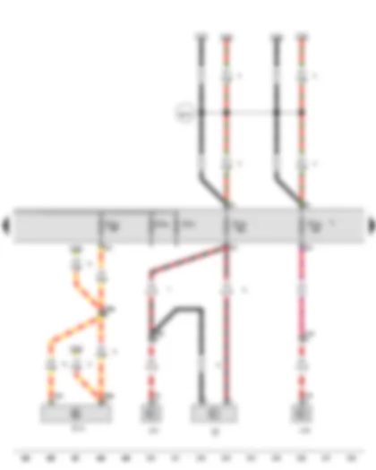 Wiring Diagram  VW PASSAT 2011 - Fuse 35 on fuse holder C - Fuse 36 on fuse holder C - Fuse 37 on fuse holder C - Fuse 38 on fuse holder C