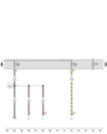 Wiring Diagram  VW PASSAT 2011 - Fuse 41 on fuse holder C - Fuse 42 on fuse holder C - Fuse 43 on fuse holder C