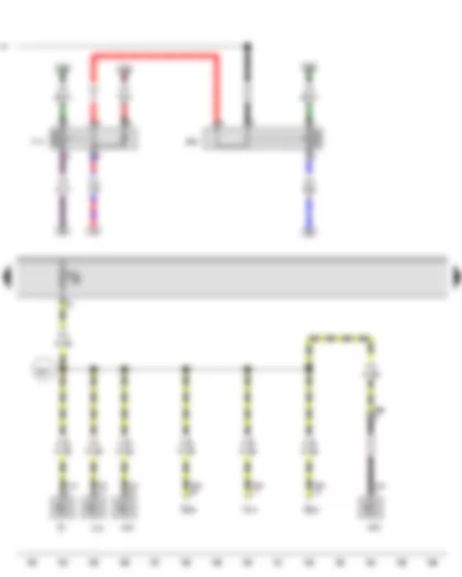 Wiring Diagram  VW PASSAT 2014 - Terminal 50 voltage supply relay - Voltage supply relay 2 - Fuse 2 on fuse holder C