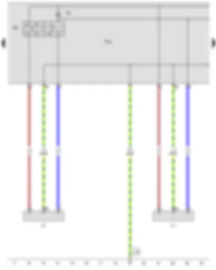 Wiring Diagram  VW PASSAT 2014 - 220 V automatic personnel protection circuit breaker - Distribution box - Exterior socket - 230 V - 110 V - Interior socket - 230 V - 110 V