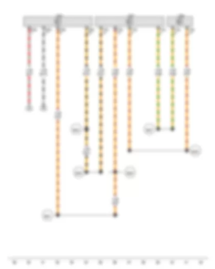 Wiring Diagram  VW PASSAT 2011 - Convenience system central control unit - Steering column electronics control unit - Data bus diagnostic interface