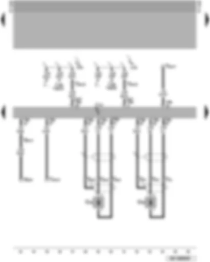 Wiring Diagram  VW PASSAT 2000 - Automatic gearbox control unit - gearbox speed sender - vehicle speed sender
