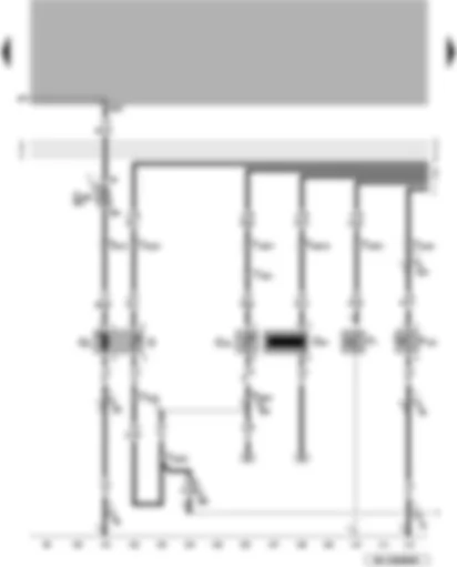 Wiring Diagram  VW PASSAT 2000 - Fuel pump - fuel gauge sender - speedometer sender - coolant shortage indicator sender - oil pressure switch - anti-theft alarm and vermin repellent system contact switch