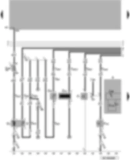 Wiring Diagram  VW PASSAT 2001 - Fuel pump - fuel gauge sender - speedometer sender - coolant shortage indicator sender - oil pressure switch - anti-theft alarm and vermin repellent system contact switch