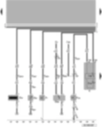 Wiring Diagram  VW PASSAT 2000 - Oil pressure switch - speedometer sender - oil level and oil temperature sender - coolant shortage indicator sender - anti-theft alarm and vermin repellent system contact switch - dash panel insert