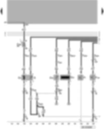 Wiring Diagram  VW PASSAT 2000 - Fuel system pressurisation pump - fuel gauge sender - speedometer sender - coolant shortage indicator sender - oil pressure switch