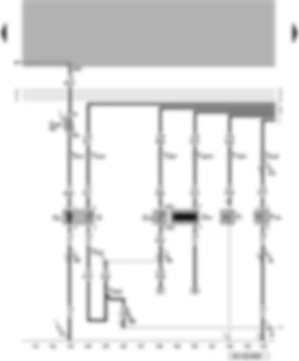 Wiring Diagram  VW PASSAT 2000 - Fuel system pressurisation pump - fuel gauge sender - speedometer sender - coolant shortage indicator sender - oil pressure switch