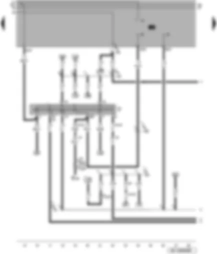 Wiring Diagram  VW PASSAT 1998 - Ignition/starter switch