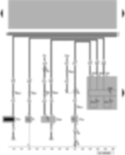 Wiring Diagram  VW PASSAT 2002 - Oil pressure switch - contact switch for anti-theft alarm system - speedometer sender - oil level sender