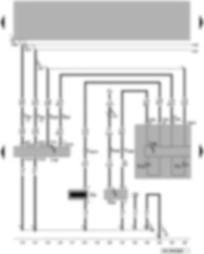 Wiring Diagram  VW PASSAT 2003 - Diesel direct injection system control unit - control unit with display in dash panel insert - senders for speedometer and oil level/oil temperature