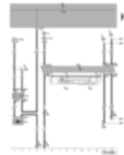 Wiring Diagram  VW PASSAT 2005 - Steering column electronics control unit - headlight washer system relay - headlight washer system pump