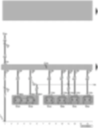 Wiring Diagram  VW PASSAT 2005 - Control unit for seat adjustment and steering column adjustment with memory function - driver seat adjustment operating unit