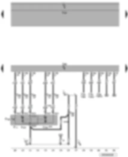 Wiring Diagram  VW PASSAT 2005 - Convenience system central control unit - central locking lock unit