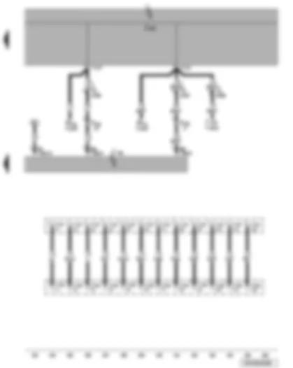 Wiring Diagram  VW PASSAT 2005 - Accident data memory - right dipped beam bulb - right main beam bulb