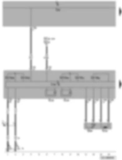 Wiring Diagram  VW PASSAT 2005 - Mechatronic unit for dual clutch gearbox - gearbox input speed sender - clutch temperature sender