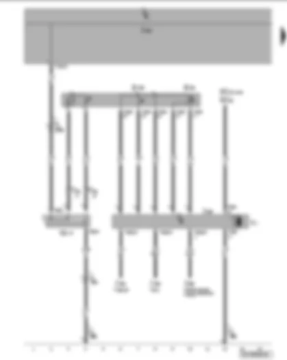 Wiring Diagram  VW PASSAT 2005 - Sliding sunroof adjustment control unit - sunroof button - sliding sunroof adjustment regulator - sliding sunroof motor