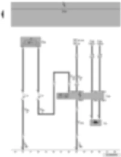 Wiring Diagram  VW PASSAT 2005 - Solar cells - solar operation control unit - fresh air blower control unit - fresh air blower