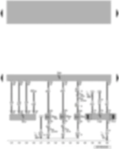 Wiring Diagram  VW PASSAT 2006 - Engine control unit - radiator fan control unit - air mass meter - charge pressure control solenoid valve