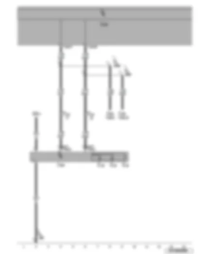 Wiring Diagram  VW PASSAT 2005 - Auxiliary air heater control unit - auxiliary air heater element
