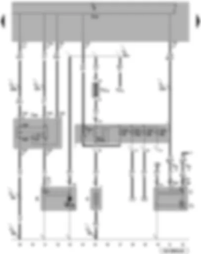 Wiring Diagram  VW PASSAT 2006 - Terminals 50 voltage supply relay - battery - starter - alternator - voltage regulator