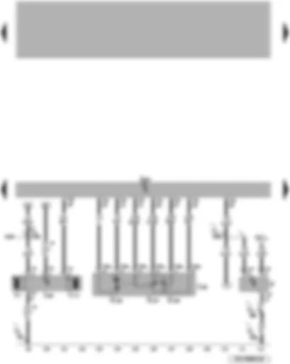 Wiring Diagram  VW PASSAT 2006 - Engine control unit - radiator fan control unit - throttle valve module - brake light switch