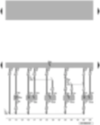 Wiring Diagram  VW PASSAT 2006 - Engine control unit - fuel pressure sender - fuel pressure sender for low pressure - Hall sender - coolant temperature sender