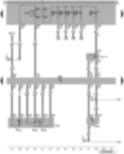 Wiring Diagram  VW PASSAT 2005 - Engine control unit - throttle valve module - fuel pressure sender for low pressure