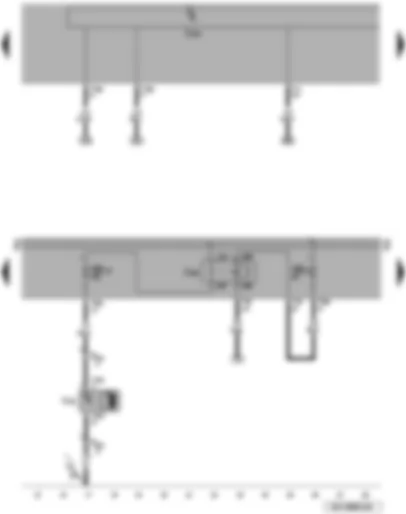 Wiring Diagram  VW PASSAT 2006 - Circulation pump relay - onboard supply control unit - SB-fuses - circulation pump