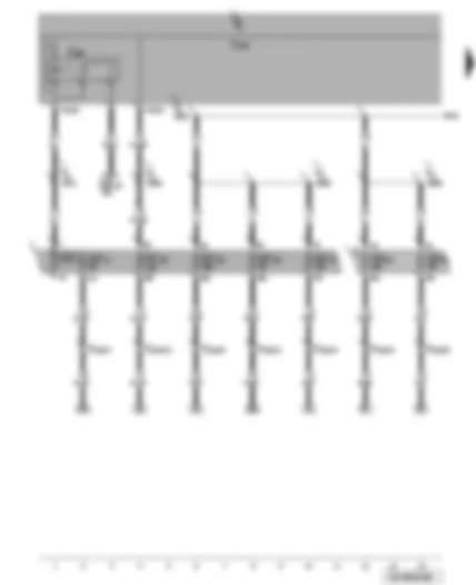 Wiring Diagram  VW PASSAT 2005 - Fuses - terminal 15 voltage supply relay